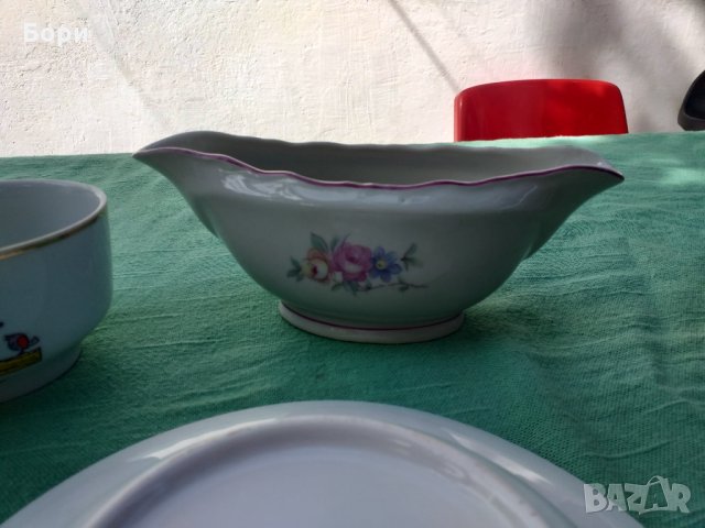 Български порцелан чинии,кана,купа, снимка 11 - Чинии - 34244475