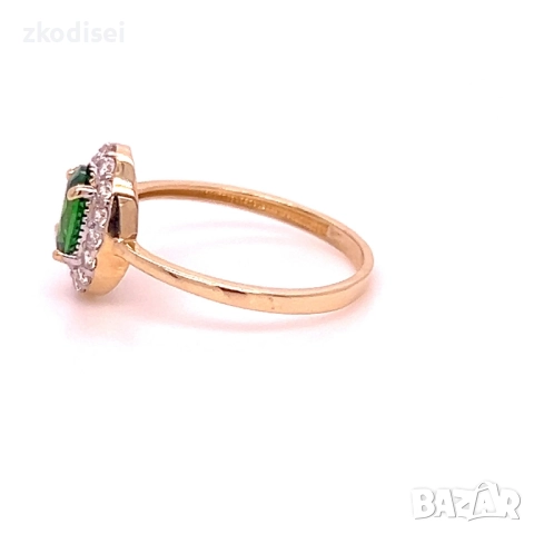 Златен дамски пръстен 1,80гр. размер:56 14кр. проба:585 модел:34391-3, снимка 3 - Пръстени - 51976639