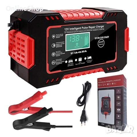 Зарядно устройство за кола , 12V 6A, LCD дисплей, режим на ремонт, снимка 7 - Аксесоари и консумативи - 53663159