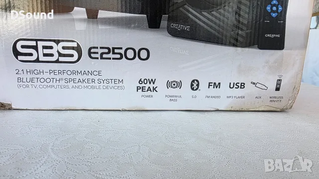 Creative SBS E2500 2.1 Bluetooth система, снимка 2 - Bluetooth тонколони - 55891252