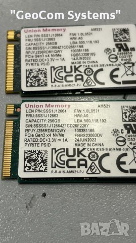 256GB SSD Lenovo Union Memory AM521 (M.2-2242,nVme,2100/900), снимка 2 - Твърди дискове - 41062054