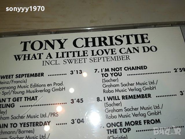 TONY CHRISTIE-ORIGINAL CD 2503231925, снимка 11 - CD дискове - 40134244