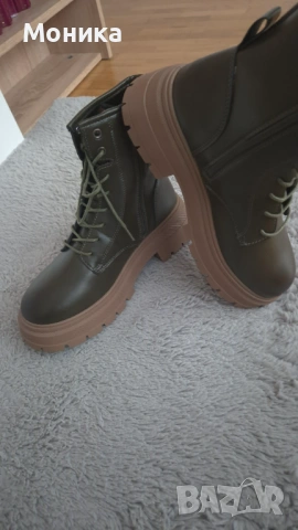 Чисто нови зимни боти Air Star №39 – Масленозелени, снимка 5 - Дамски боти - 53581935