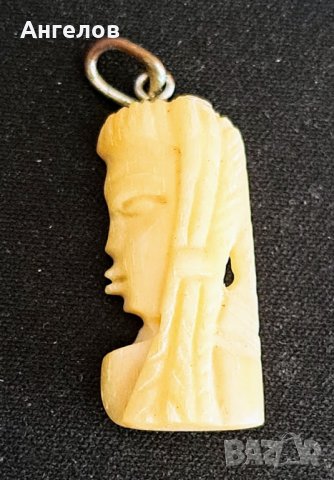 Висулка и пръстенче слонова кост, снимка 2 - Антикварни и старинни предмети - 41516788