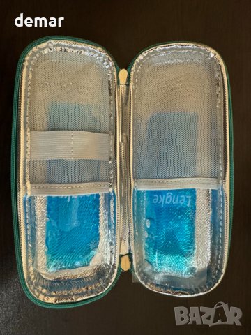 Кутия за пътуване с охладител за инсулин с 2 пакета лед, снимка 4 - Други стоки за дома - 44263035