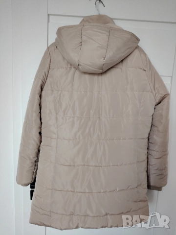 ИЗГОДНО! ДАМСКО БЕЖОВО ЗИМНО ЯКЕ Л/ХЛ, снимка 9 - Якета - 52510589