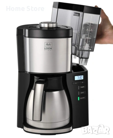 Шварц кафемашина Melitta Look V Timer 1025-18, снимка 6 - Кафемашини - 52728277