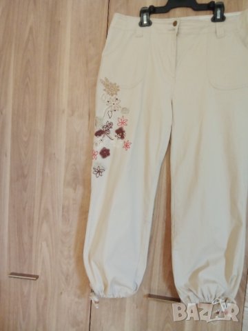 Дамски летни панталонис бродерия, снимка 3 - Панталони - 42673799