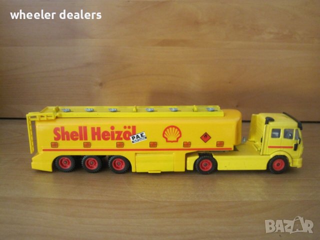 Метална количка-ТИР цистерна Mercedes-Benz Shell Siku 1:55, снимка 3 - Колекции - 39375912