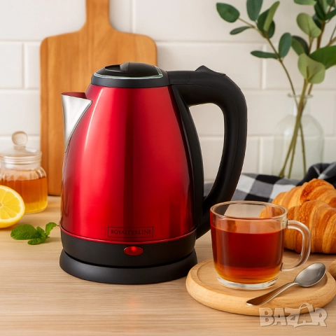 Електрическа кана Royalty Line RL-SSK1.7L, 1500W, снимка 4 - Друга електроника - 51861038