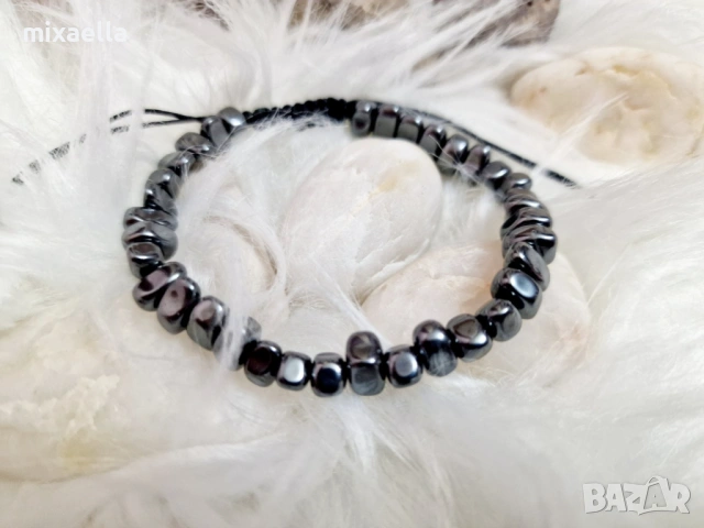 Ръчно изработени гривнички от Хематит , снимка 2 - Гривни - 53064321