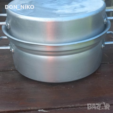 Алуминиев съд за Запарване, снимка 4 - Съдове за готвене - 41630996