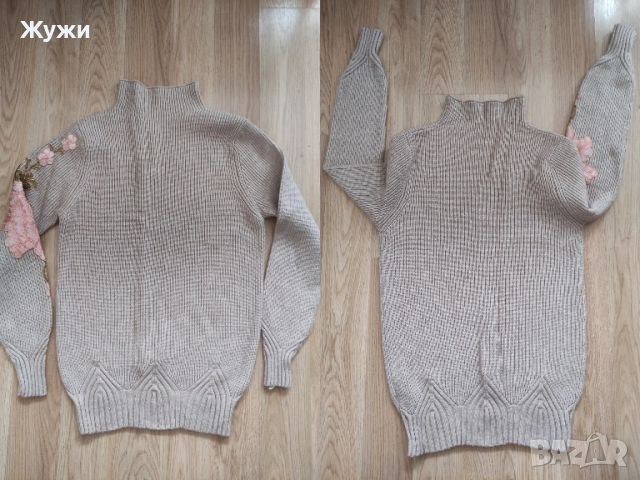 ДАМСКИ блузи, различни модели,размер М, снимка 15 - Блузи с дълъг ръкав и пуловери - 49021797