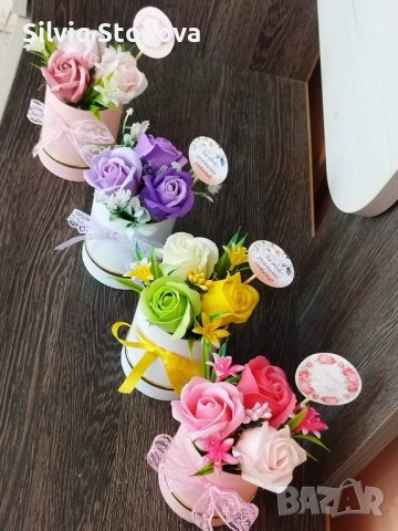 🌿НОВИ🌿 свежи бюджетни предложения със три броя сапунени цветя за любимата учителка☘️🌷🌼💐, снимка 10 - Подаръци за жени - 41998664
