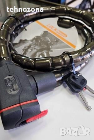 ЗАКЛЮЧВАЩО УСТРОЙСТВО СПИРАЛА С КЛЮЧ 23x1200мм KINGUARD COBRA  , снимка 2 - Аксесоари и консумативи - 52411906