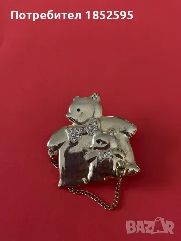 Брошка с малко и голямо мече, снимка 3 - Други - 48754670