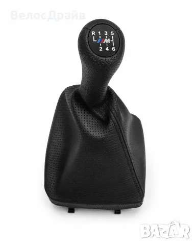 Топка с маншон за скоростен лост BMW 3 E46 6 скорости черна OEM 51320938884, снимка 4 - Части - 55833577