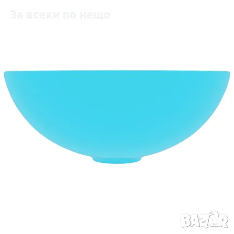 Керамична мивка за баня, светлозелена, кръгла Код P213, снимка 3 - Мивки - 49489002