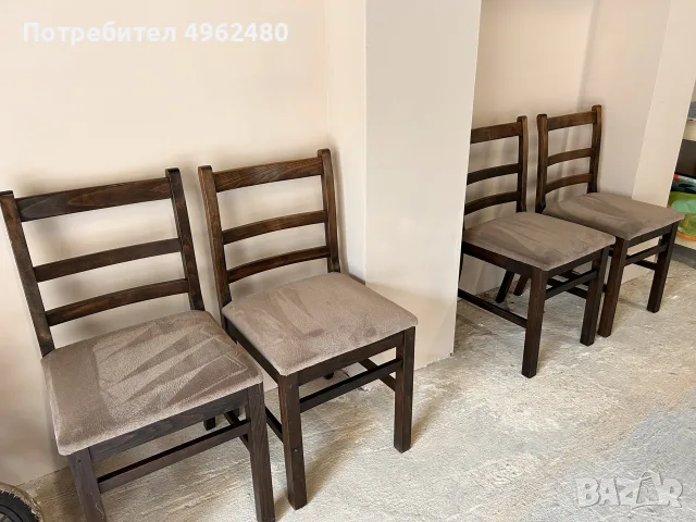 Комплект дървени столове, снимка 9 - Столове - 56255634