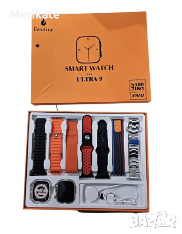 Смарт часовник/ Smart watch S100 2023-7 каишки- Топ Цена- Хит Продукт