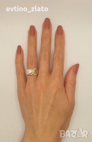 Златни гривни и пръстен ПАНТЕРА, снимка 6 - Гривни - 40607624