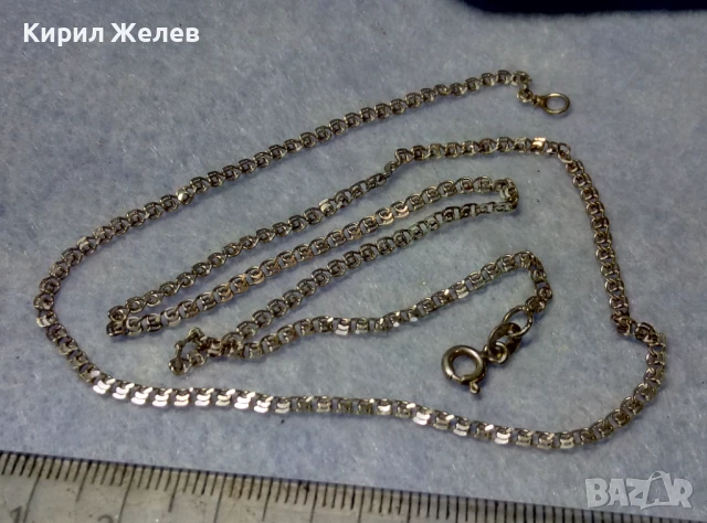 ФИН СРЕБЪРЕН ЛАНЕЦ СРЕБРО 925 КРАСИВА РЕТРО ПЛЕТКА Тип МЕЧА СТЪПКА РЪЧНА ИЗРАБОТКА 50230, снимка 8 - Колиета, медальони, синджири - 50531346