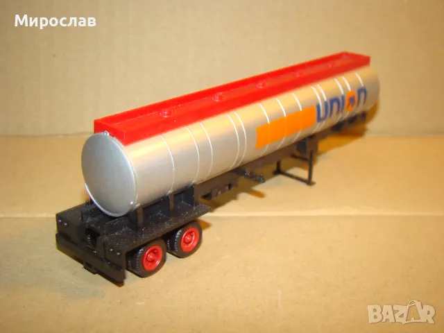 HERPA? H0 1/87 РЕМАРКЕ ТИР КАМИОН МОДЕЛ КОЛИЧКА ЦИСТЕРНА, снимка 3 - Колекции - 48285253