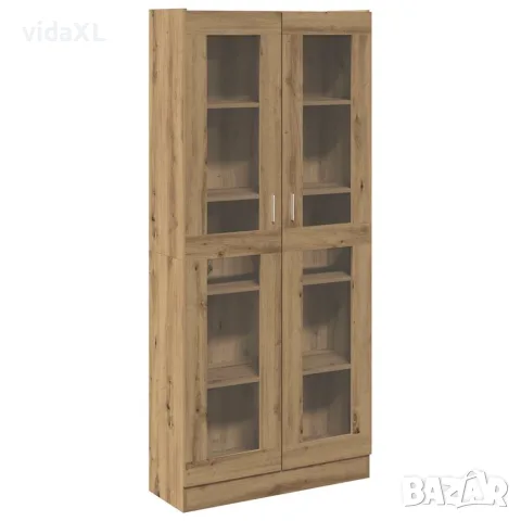 vidaXL Библиотека, дъб артизан, 82,5x30,5x185 см, инженерно дърво