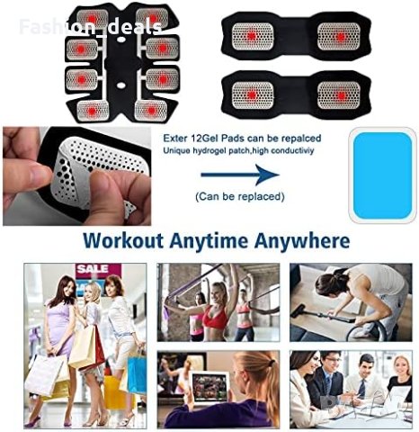 Нов Стимулатор Тренажор за коремни мускули ръце крака Фитнес Тренировка Спорт, снимка 6 - Други спортове - 41801546