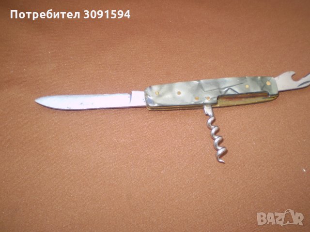 Старо джобно ножче отварачка и тирбушон, снимка 4 - Други ценни предмети - 34017356