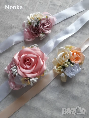 Сватбени бутониери , снимка 6 - Сватбени аксесоари - 50778272
