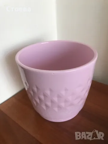 керамична кашпа, снимка 3 - Саксии и кашпи - 48292319