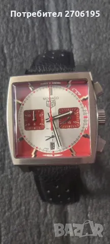 Monaco Tag Heuer Swiss made-sapphire crystal-100 meters WR, снимка 2 - Мъжки - 50347406