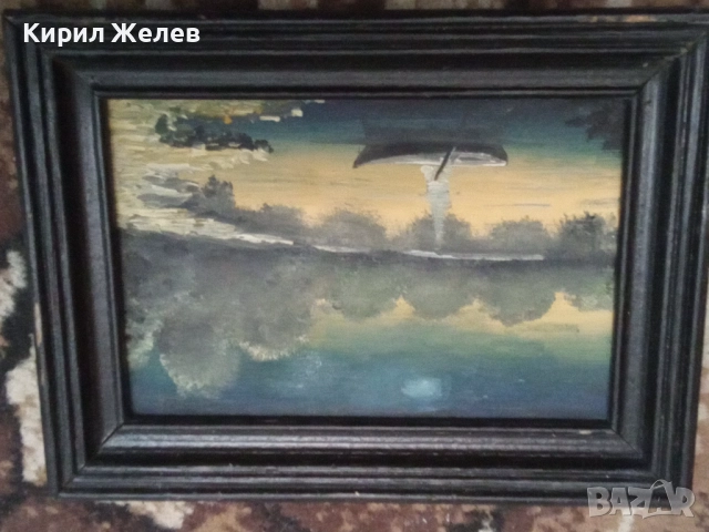 Малка картина в черна рамка 52460