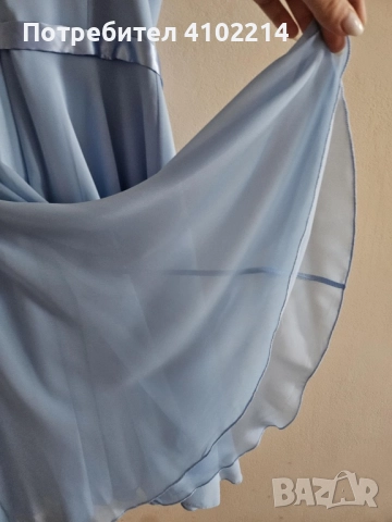 Светло синя официална рокля, снимка 4 - Рокли - 52221232