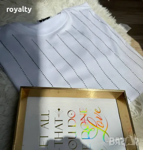 Памучни дамски тениски Различни цветове , снимка 12 - Тениски - 50405762