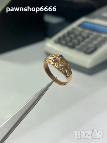 Златен пръстен 14 карата 2,95 грама , снимка 7 - Пръстени - 53835236