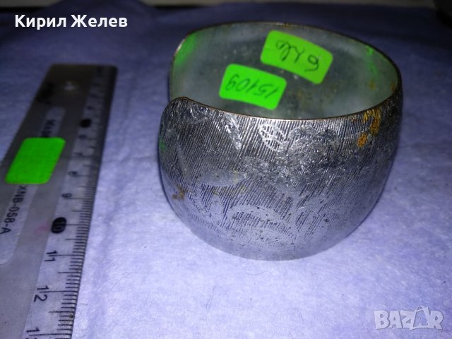 ФЛОРАЛНО ОРНАМЕНТИРАНА СРЕБРИСТА СТОМАНЕНА РЕГУЛИРУЕМА РЕТРО ГРИВНА 10084, снимка 5 - Гривни - 41265078