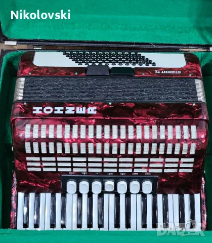 Акордеон Hohner Student 72, снимка 6 - Акордеони - 47350484