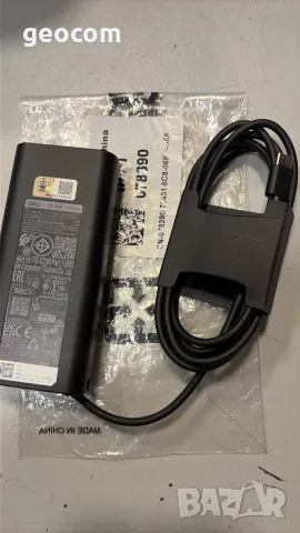 Dell USB-C оригинално ново зарядно 65W (DP/N:0JJ12F), снимка 2 - Кабели и адаптери - 56158216
