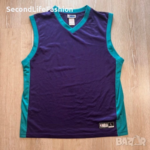 Мъжки баскетболен потник Adidas NBA лилав размел L