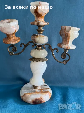 Свещник от Оникс, снимка 8 - Декорация за дома - 50263891