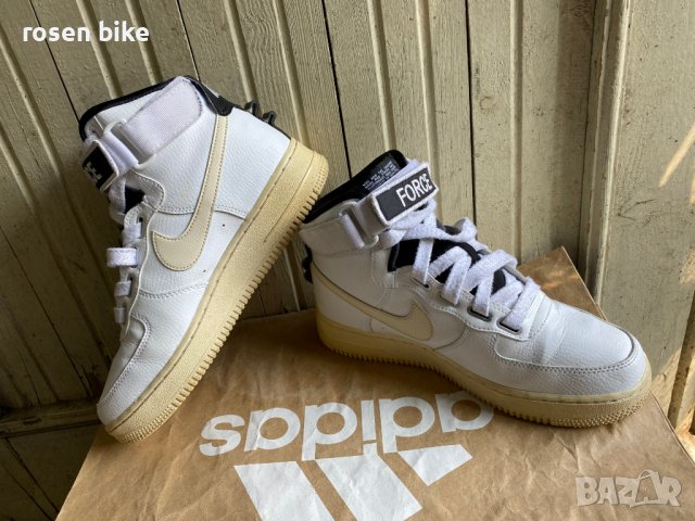 ''Nike Air Force 1 High Utility White Light Cream''оригинални маратонки 38.5 номер, снимка 2 - Маратонки - 41651741