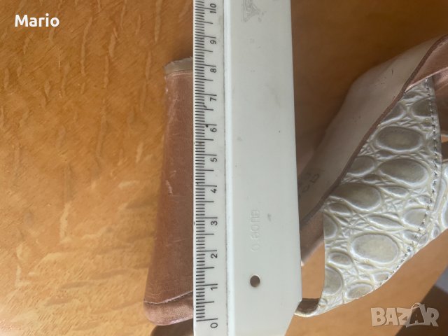 VICENZA дамски сандали на ток от естествена кожа 37, снимка 7 - Сандали - 41283840