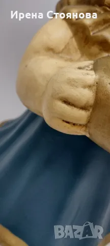 Декоративен,  коледен ангел с място за свещ, Германия. Височина 36 см, снимка 9 - Декорация за дома - 48095919