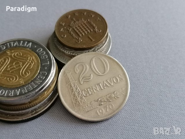 Монета - Бразилия - 20 центавос | 1970г.