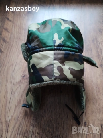 Mil-Tec Outdoor - зимна ловна ушанка КАТО НОВА С, снимка 5 - Шапки - 53418498