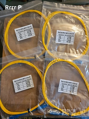 ЛОТ от НОВИ оптични пачове и сплитери