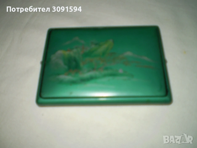  зелена кутия за цигари от Фуджоу, Китай,  от август 1957 г, снимка 5 - Колекции - 53515681