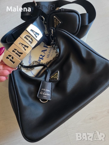 Чанта Prada с подарък, снимка 3 - Чанти - 53850088
